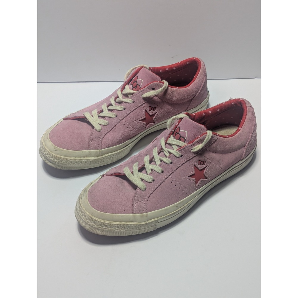Converse x Hello Kitty One Star Prism Pink Suede Sneakers Womens 10 162939C